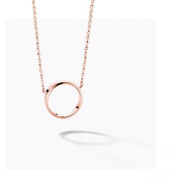 FJF JEWELLERY NECKLACE CIRCLE FJF0010006SRG
