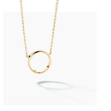 FJF JEWELLERY NECKLACE CIRCLE FJF0010006SYG