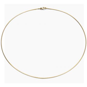 FJF JEWELLERY COLLIER-CHAIN TONDA YELLOWGOLD 42cm FJF0020142SYG