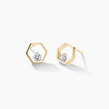 FJF JEWELLERY EARRINGS ICON HEART FJF0030009YWH