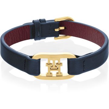 Tommy Hilfiger TJ2780827 Armband Dames Leer Blauw 19,5cm