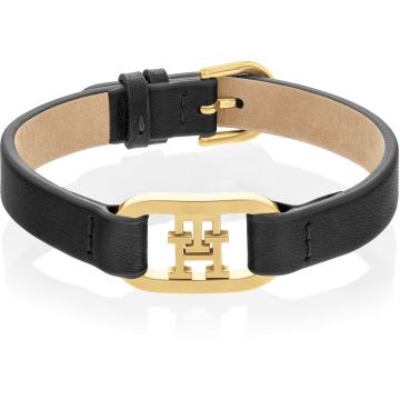 Tommy Hilfiger TJ2780830 Armband Dames Leer Zwart 19,5cm