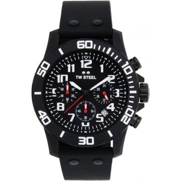 TW Steel TWCA1 Carbon Zwart Zwart 44mm