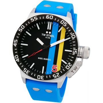 TW Steel TWCS113 Canteen Nigel Mansell Blauw Siliconen 45mm