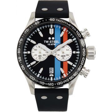 TW Steel TWVS123 New Volante Sport Staal Zwart 45mm